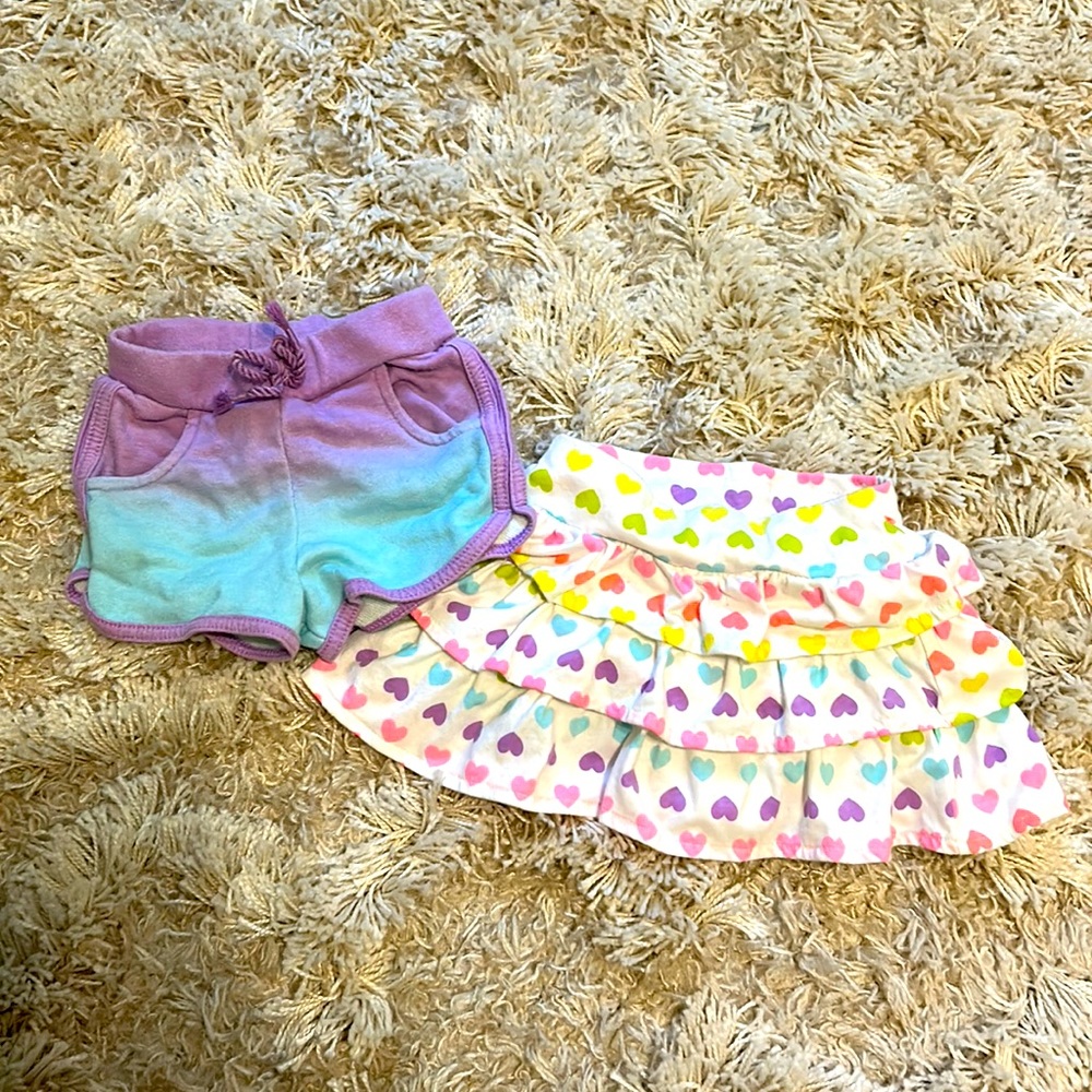 Lot of 2 Garanimals shorts/skort. 18 month